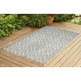 thumbnail image 1 of Benissimo Contemporary Indoor / Outdoor Area Rug RIBON Collection I 5x7 I Beige, 1 of 3