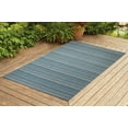 thumbnail image 1 of Benissimo Contemporary Indoor / Outdoor Area Rug STRIPES Collection I 6x9 I Turquoise, 1 of 6