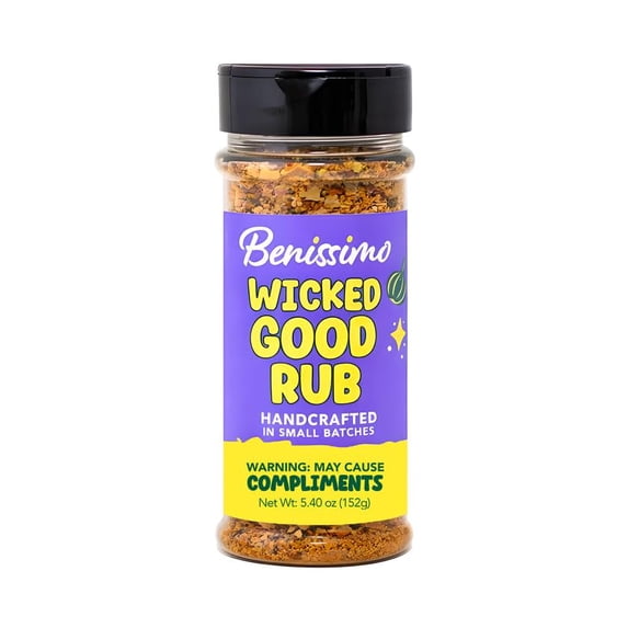 Benissimo Wicked Good Rub Seasoning, Gourmet Spice Blend for Meat ...