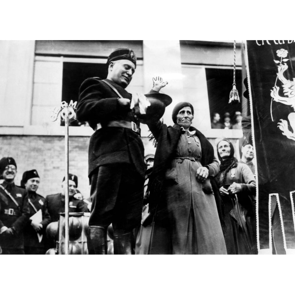 Benito Mussolini History Poster Print - Walmart.com