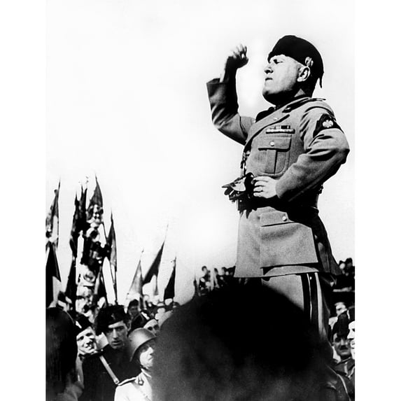 Benito Mussolini History (18 x 24)