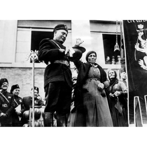 Benito Mussolini History Poster Print
