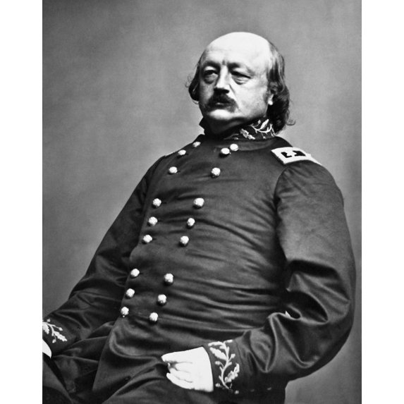 Benjamin Butler. Namerican Soldier And Politician. General Butler Photographed In Union Army Uniform C1863.