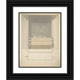 thumbnail image 1 of Benjamin Dean Wyatt 19x24 Black Ornate Framed Double Matted Museum Art Print Titled: Design for Cast-Iron Grate with Green Metal Surround (ca. 1814), 1 of 5