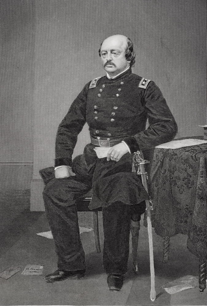 Benjamin F Butler 1818-1893 American Lawyer Politician And Army Officer During Civil War Champion Of Workers And Blacks From Painting By Alonzo Chappel Canvas Art - Ken Welsh Design Pics (11 x 17)