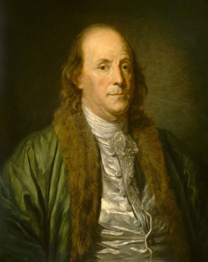 Benjamin Franklin Canvas Art - (24 x 36)
