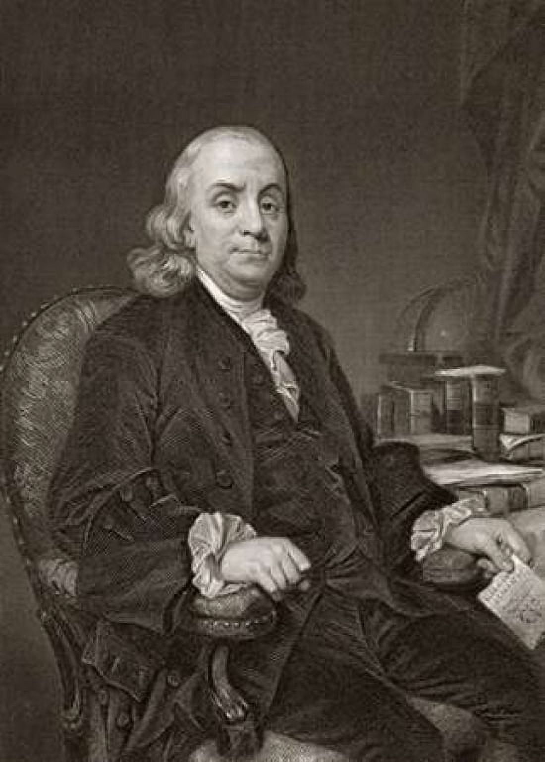 Benjamin Franklin Canvas Art - Unknown (20 x 28)