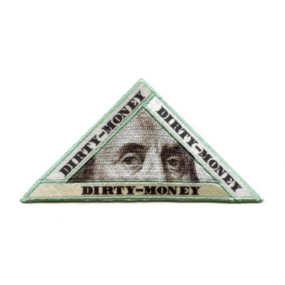 Benjamin Franklin Dirty Money Patch Hip Hop Culture Embroidered Iron On