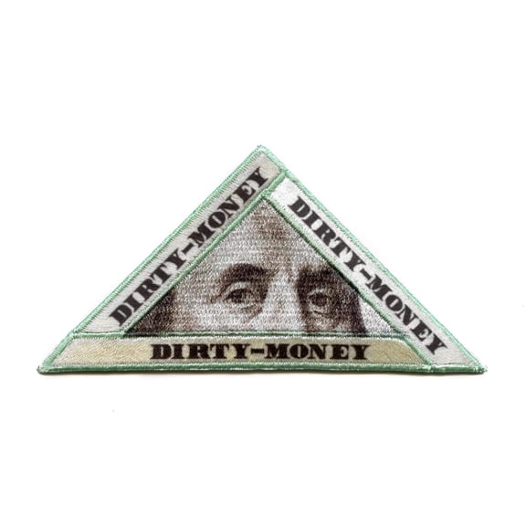 Benjamin Franklin Dirty Money Patch Hip Hop Culture Embroidered Iron On