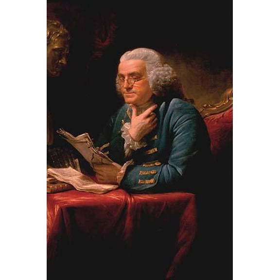 Benjamin Franklin-Fine Art Canvas Print (20" x 30")