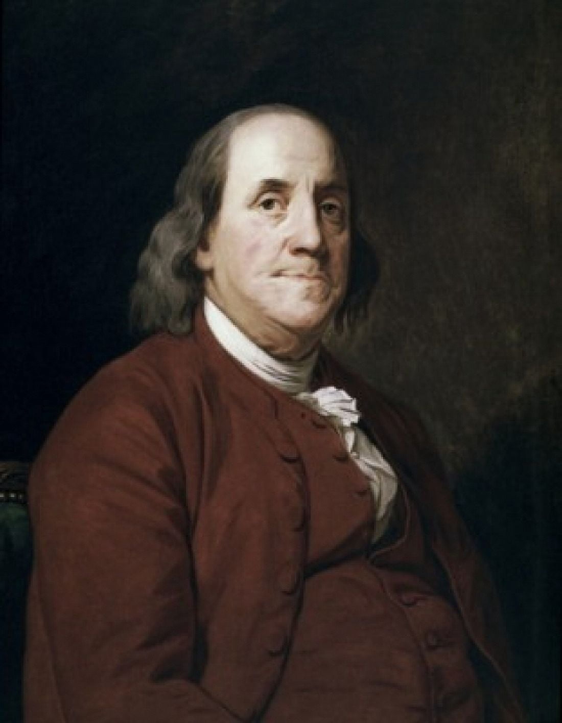 Benjamin Franklin Joseph Wright (1734-1797 British) Corcoran Gallery of Art Washington DC Canvas Art - Joseph Wright (24 x 36)