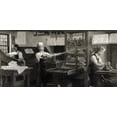 thumbnail image 1 of Benjamin Franklin The Printer. Illustration Of Ben Franklin As A Young Man Operating His Printing Press In Philadelphia. 1914 Illustration Of Scene Ca 1720S History (36 x 24), 1 of 1