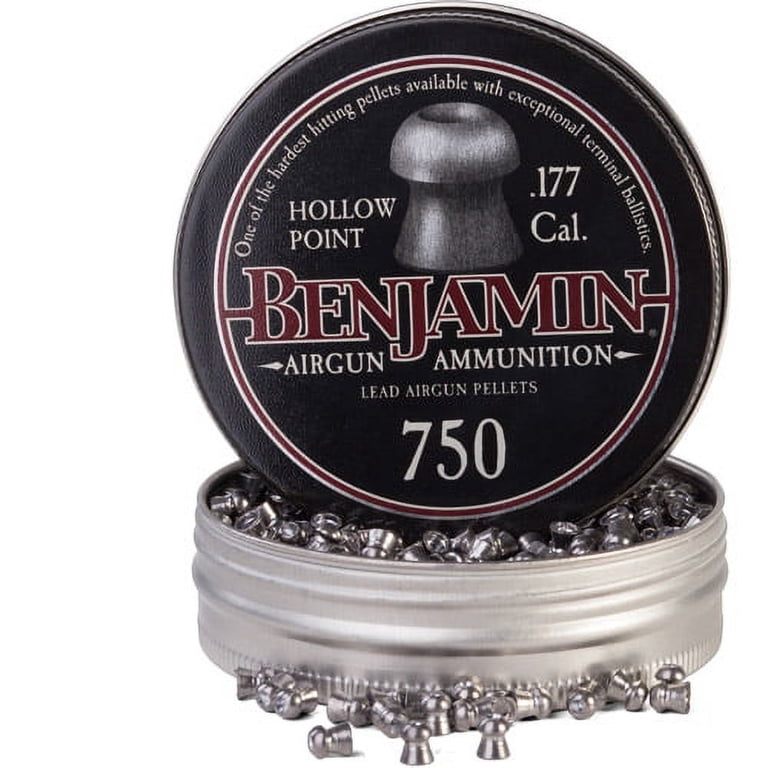 Benjamin, .177cal Hollow Point Lead Pellets, 7.9 Grain, 750 Count Benjamin, .177cal Hollow Point Lead Pellets, 7.9 Grain, 750 Count