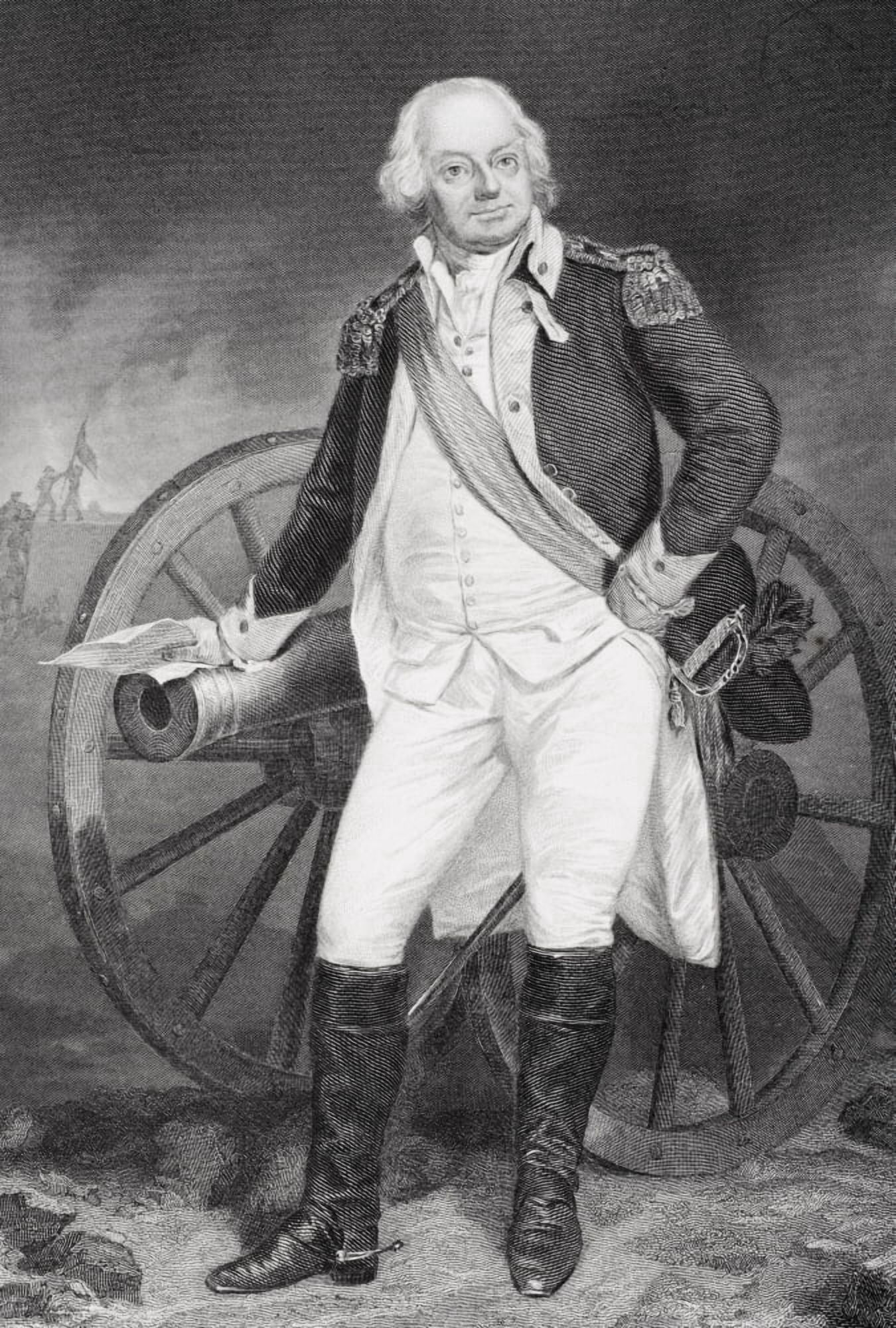 Benjamin Lincoln 1733 -1810 Army Officer During American Revolution Suppressed Shays Rebellion In Western Massachusetts From Painting By Alonzo Chappel Canvas Art - Ken Welsh Design Pics (22 x 34)