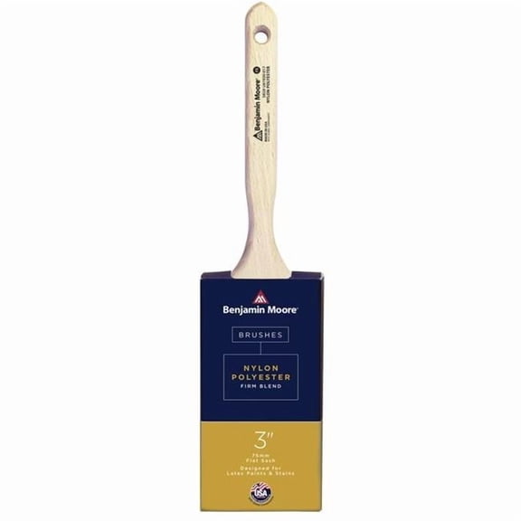 Benjamin Moore 1025008 3 in. Firm Flat Sash Paint Brush, Pack of 6