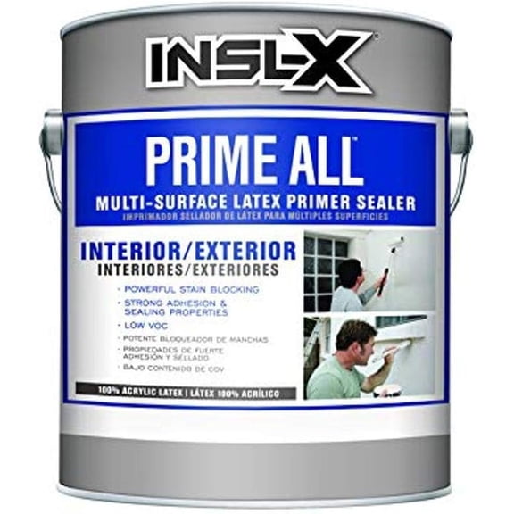 Benjamin Moore Insl-x Prime Flat Acrylic Latex Primer - Low Odor, White - 1 Gallon