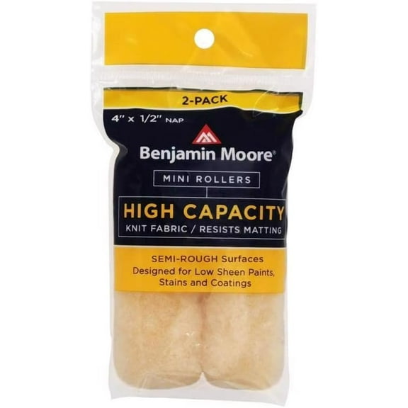 Benjamin Moore Wool 4 in. W X 1/2 in. Mini Roller 2 pk