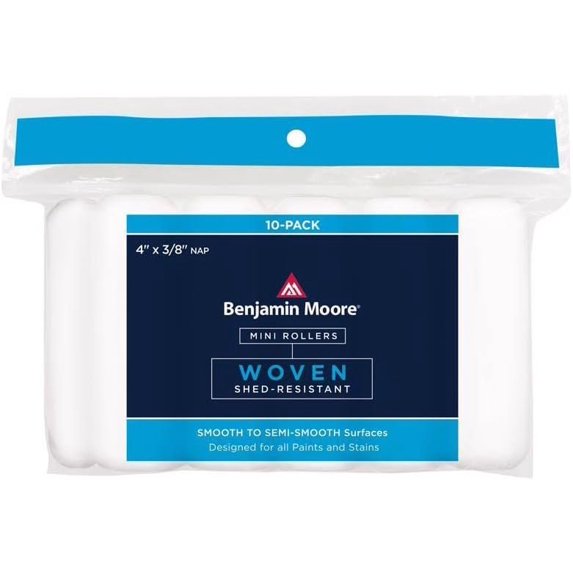 Benjamin Moore Woven 4 in. W X 3/8 in. Mini Roller 10 pk