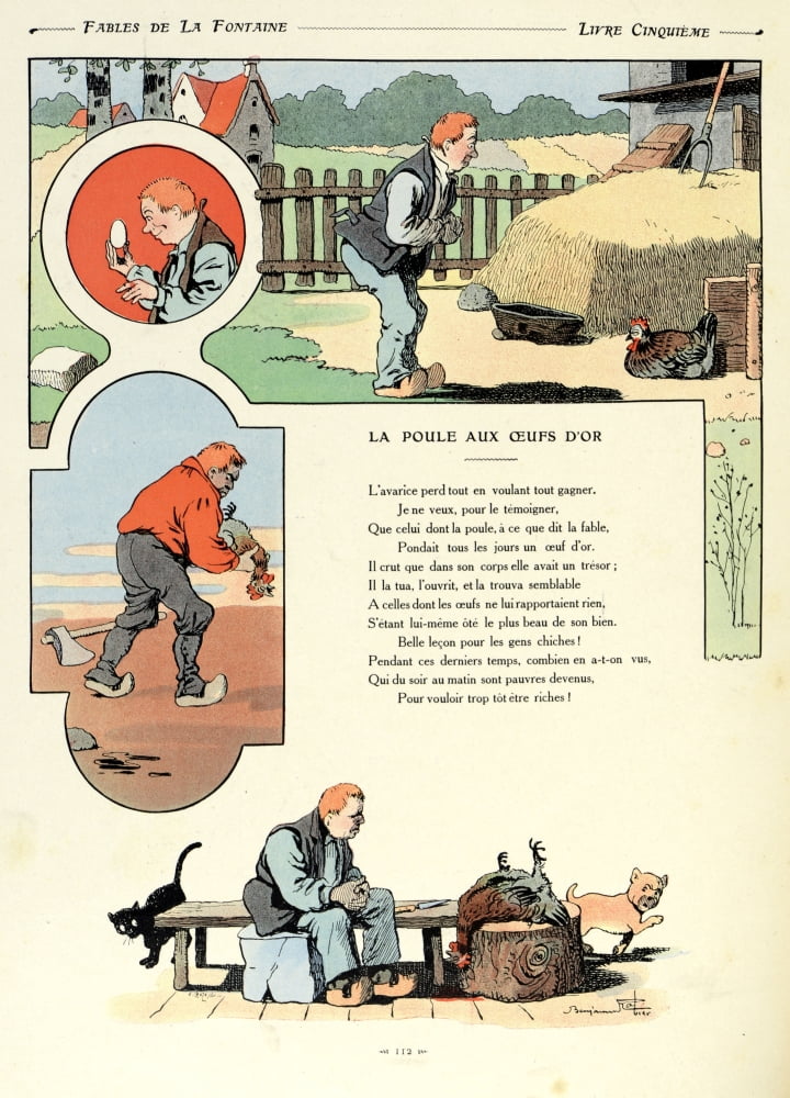 Benjamin Rabier (1864-1939) Canvas Art - (18 x 24)