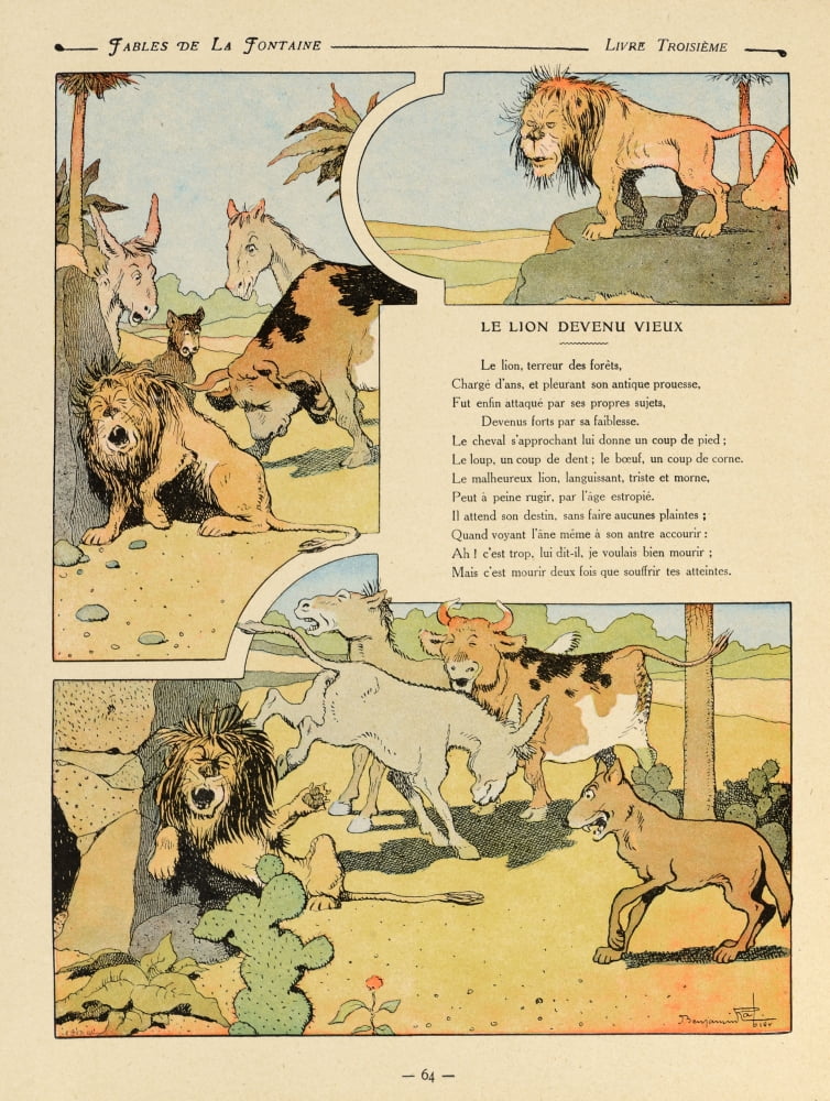 Benjamin Rabier (1864-1939) Canvas Art - (18 x 24)