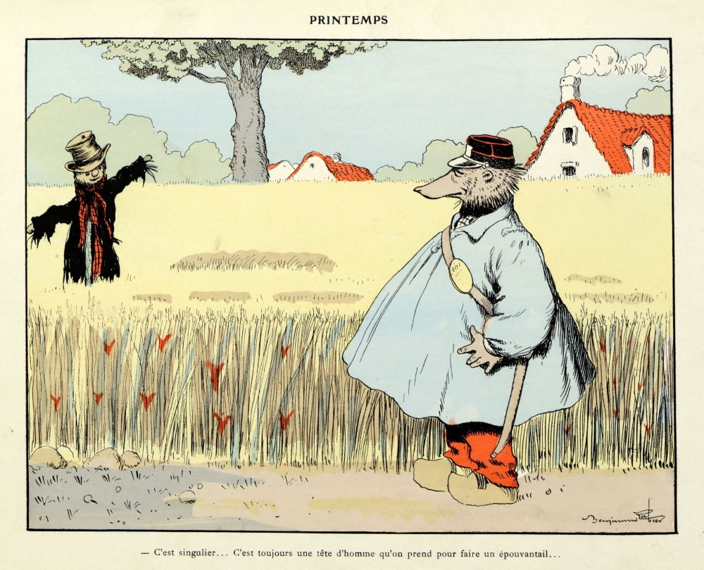 Benjamin Rabier (1864-1939) Canvas Art - (24 x 18)