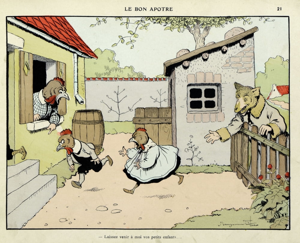 Benjamin Rabier (1864-1939) Canvas Art - (24 x 18)