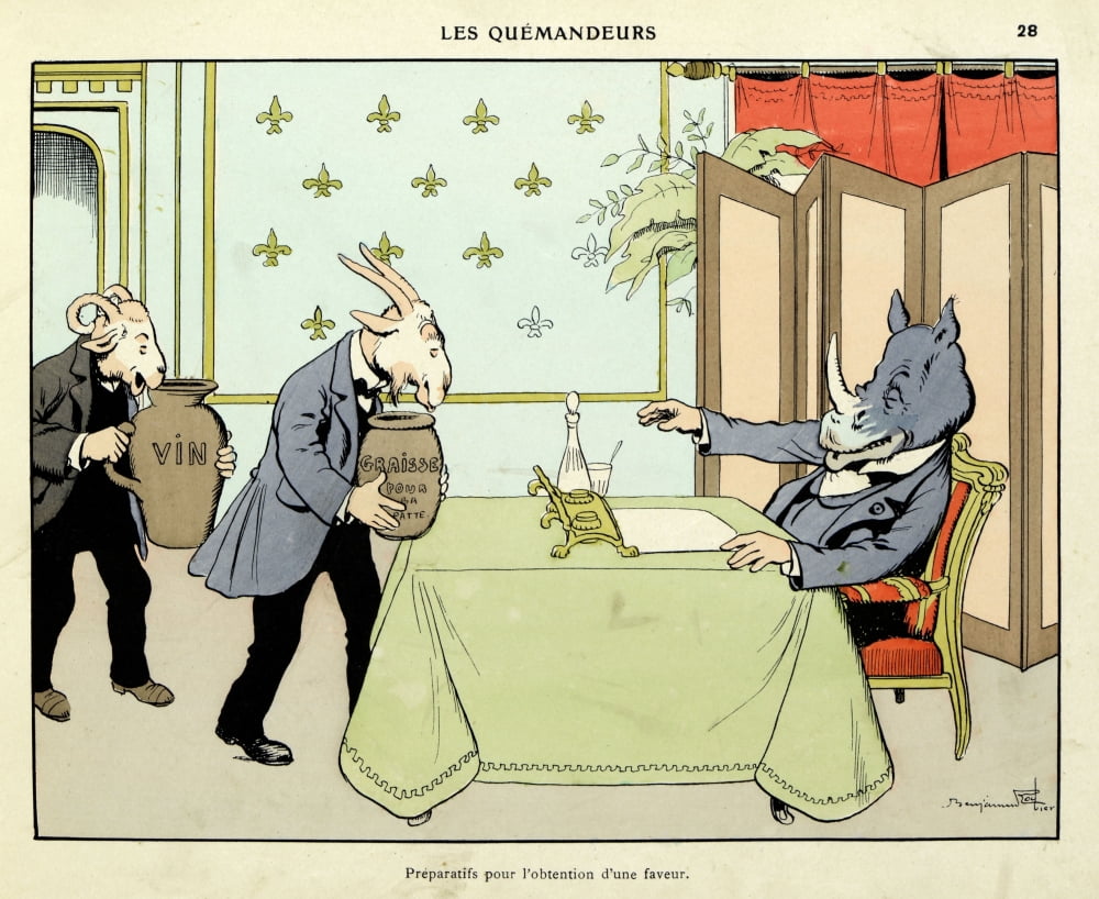 Benjamin Rabier (1864-1939) Canvas Art - (24 x 18)