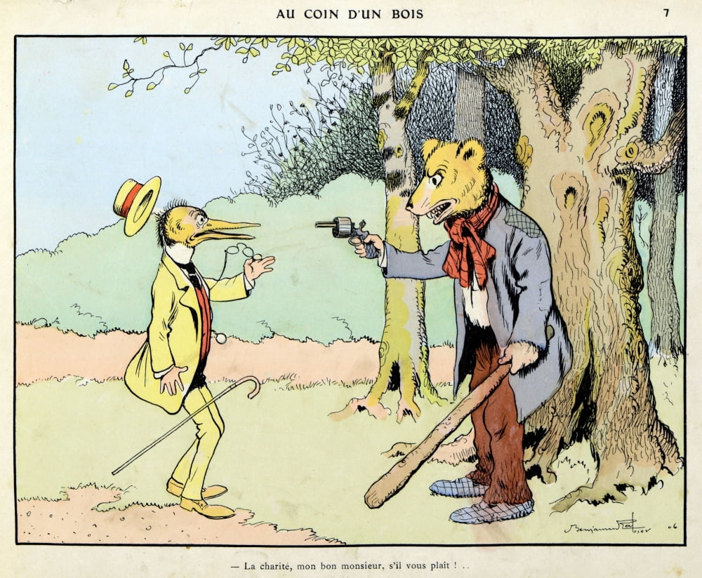 Benjamin Rabier (1864-1939) Canvas Art - (24 x 18)