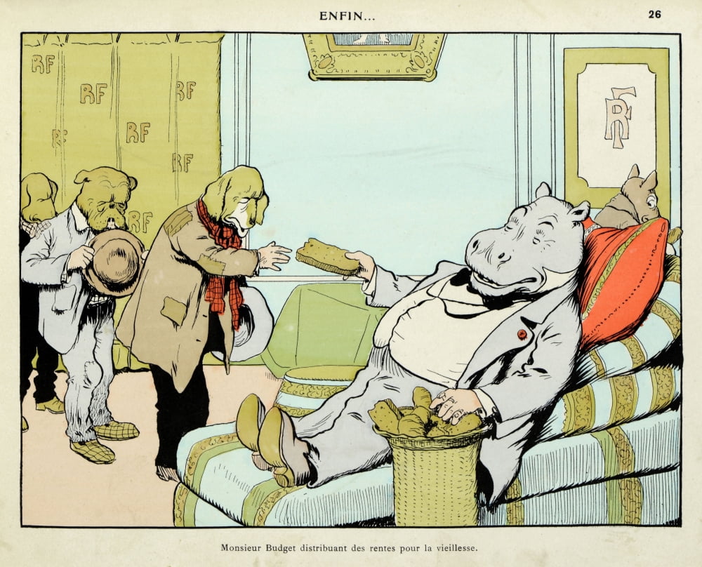 Benjamin Rabier (1864-1939) Canvas Art -  (36 x 24)