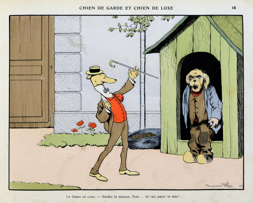 Benjamin Rabier (1864-1939) Canvas Art - (36 x 24)