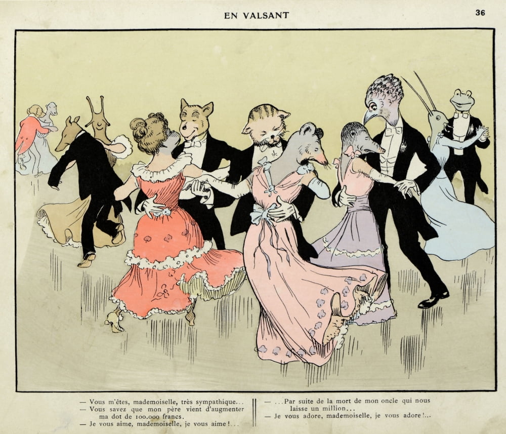 Benjamin Rabier (1864-1939) Canvas Art - (36 x 24)