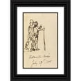 thumbnail image 1 of Benjamin Robert Haydon 11x14 Black Ornate Wood Framed Double Matted Museum Art Print Titled: Westminster Bridge (1805), 1 of 5