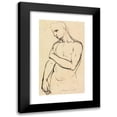 thumbnail image 1 of Benjamin Robert Haydon 12x18 Black Modern Framed Museum Art Print Titled - Study of a Young Man, 1 of 5