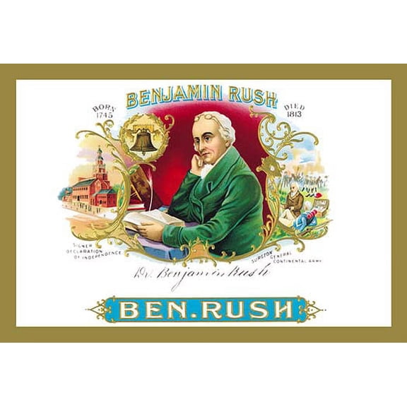 Benjamin Rush Cigars Fine art canvas print (20" x 30")