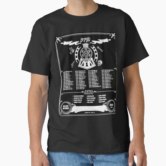 Benjamin Tod Tour Dates Manapula Country Folk Concert T-Shirt