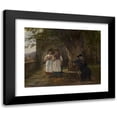 thumbnail image 1 of Benjamin Vautier 18x15 Black Modern Framed Museum Art Print Titled - Unintentional Confession (1881), 1 of 5