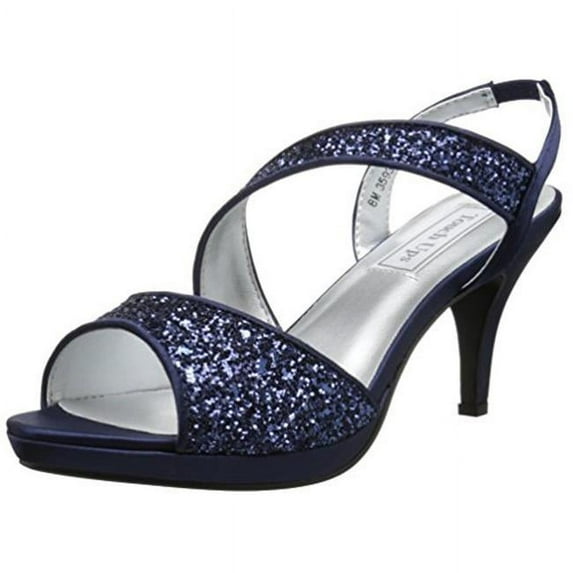 touch ups women's reagan platform sandal, navy, 8.5 m us