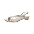 thumbnail image 1 of Benjamin Walk Womens Eleanor Faux Leather Rhinestone Slingback Sandals, 1 of 3