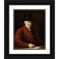 thumbnail image 1 of Benjamin West 12x14 Black Ornate Wood Framed Double Matted Museum Art Print Titled: Self-Portrait, 1 of 5