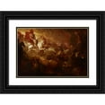 thumbnail image 1 of Benjamin West 14x11 Black Ornate Wood Framed Double Matted Museum Art Print Titled: Destruction of the Beast and the False Prophet (1804), 1 of 5