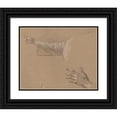 thumbnail image 1 of Benjamin West 18x15 Black Ornate Wood Framed Double Matted Museum Art Print Titled - Study of a Right Arm and a Left Hand, 1 of 5