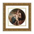 thumbnail image 1 of Benjamin West 20x20 Gold Ornate Framed and Double Matted Museum Art Print Titled - Cupid, Stung by a Bee, is Cherished by His Mother (1774), 1 of 4