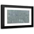 thumbnail image 1 of Benjamin West 24x17 Black Modern Framed Museum Art Print Titled - A Christening in Chevening Church, Kent, 1 of 5