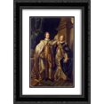 thumbnail image 1 of Benjamin West 2x Matted 20x24 Black Ornate Framed Art Print 'Portrait of George, Prince of Wales, and Prince Frederick, later Duke of York', 1 of 2