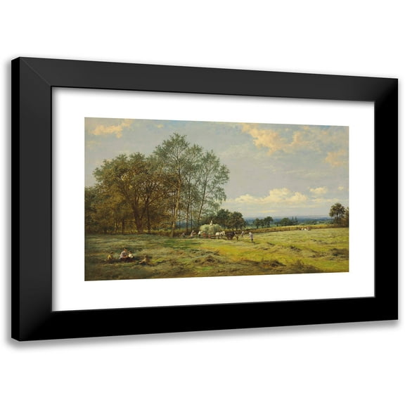 Benjamin Williams Leader 14x11 Black Modern Framed Museum Art Print Titled - Haymakers (1880)
