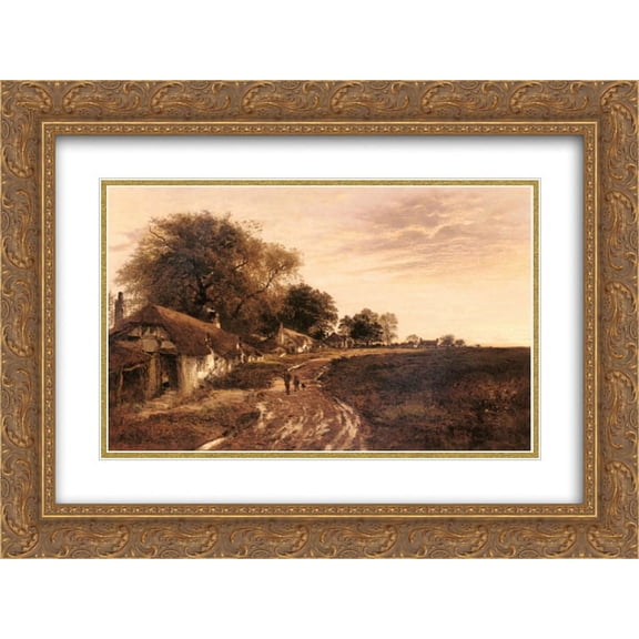 Benjamin Williams Leader 2x Matted 24x18 Gold Ornate Framed Art Print 'Sunshine After Rain'