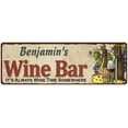 thumbnail image 1 of Benjamin's Wine Bar Home Decor Metal Gift 8x24 Sign 108240052271, 1 of 1