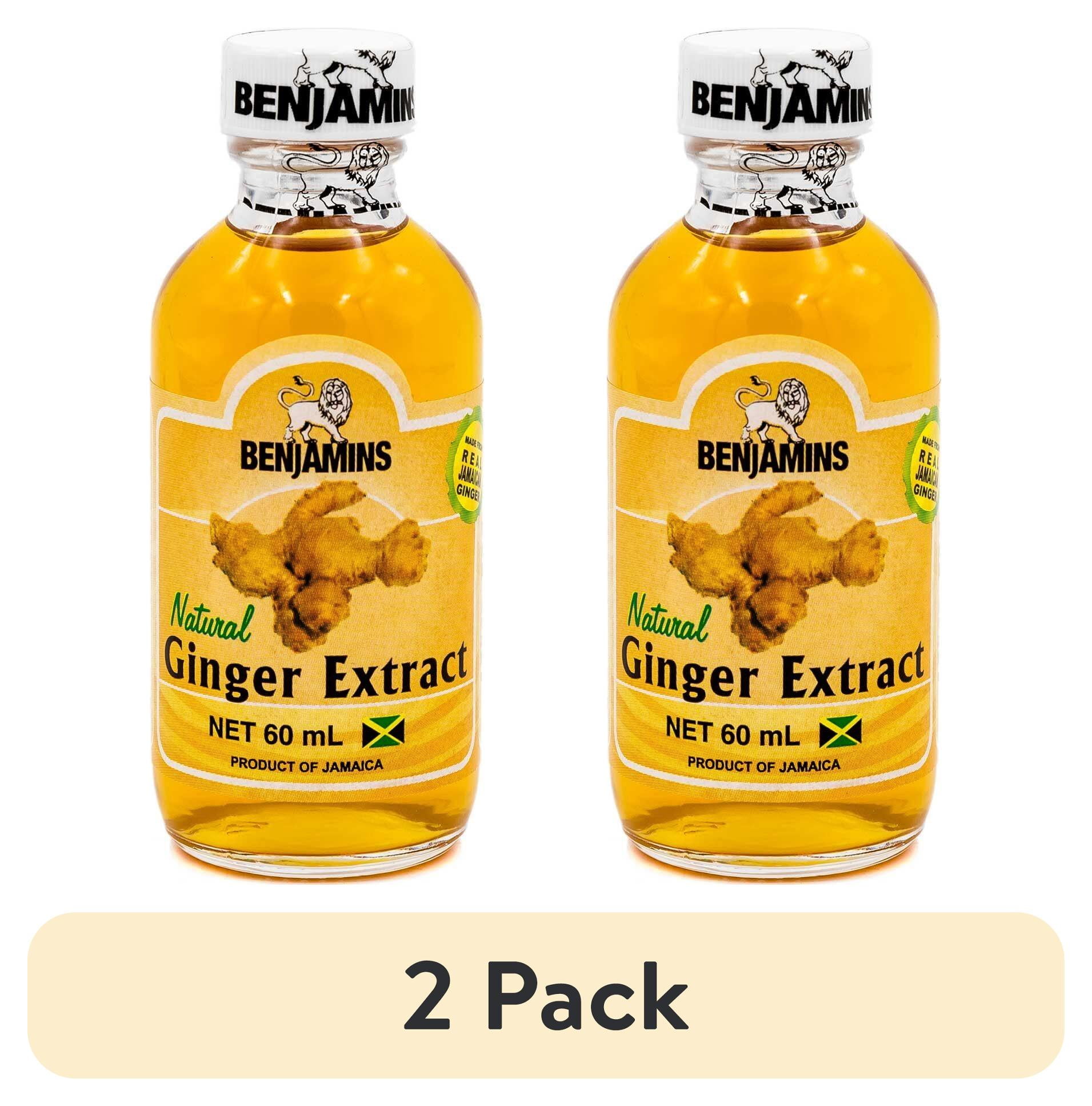 (2 pack) Benjamins Natural Ginger Extract, 60 Ml - Walmart.com