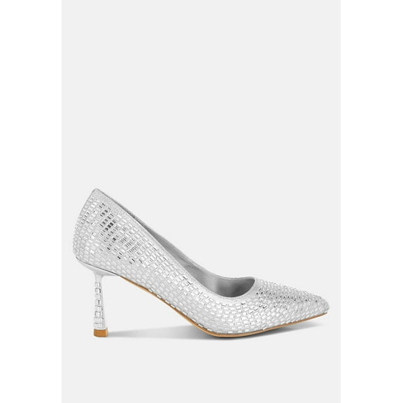 Benjamins Rhinestones Embellished Pumps