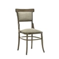 thumbnail image 1 of Benjara 19 Inch Wood Dining Chair, Padded Back with Inward Curving Top, Brown, 1 of 5